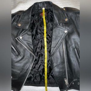 Black leather jacket